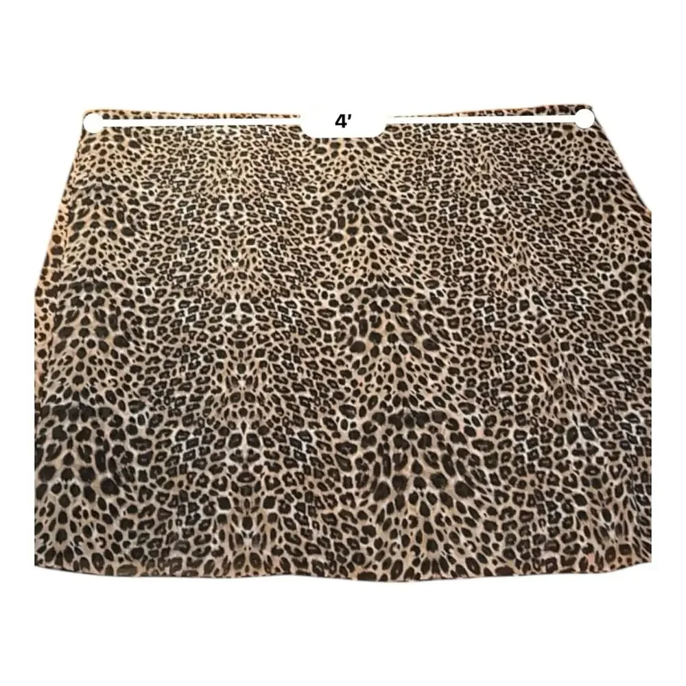 NWT Chico's Scarf Leopard Cheetah Animal Print Rayon Shawl Wrap 4’x8’ One Size